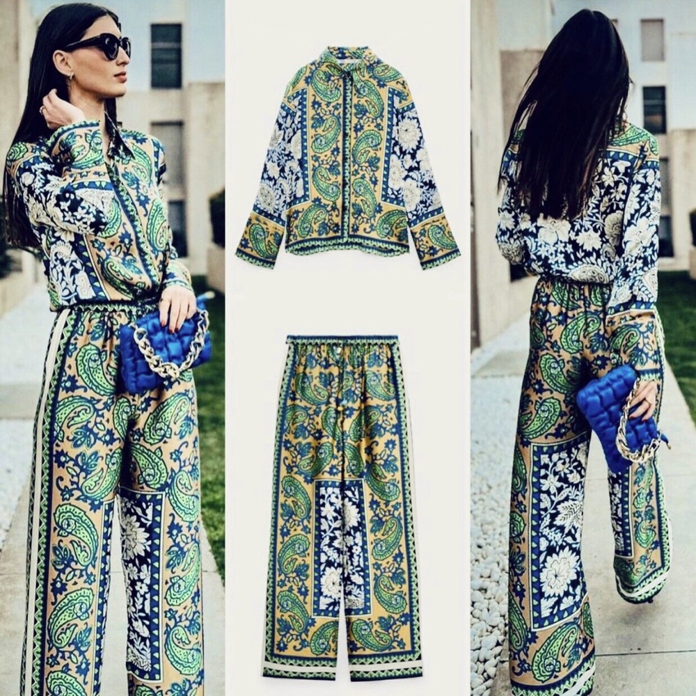 Zara printed pants. New with the tags.